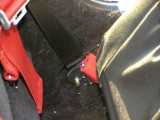 The outboard lap belt connects to the original seat belt mount.